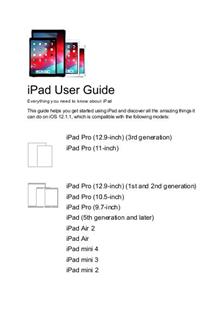 Apple iPad Air manual. Smartphone Instructions.